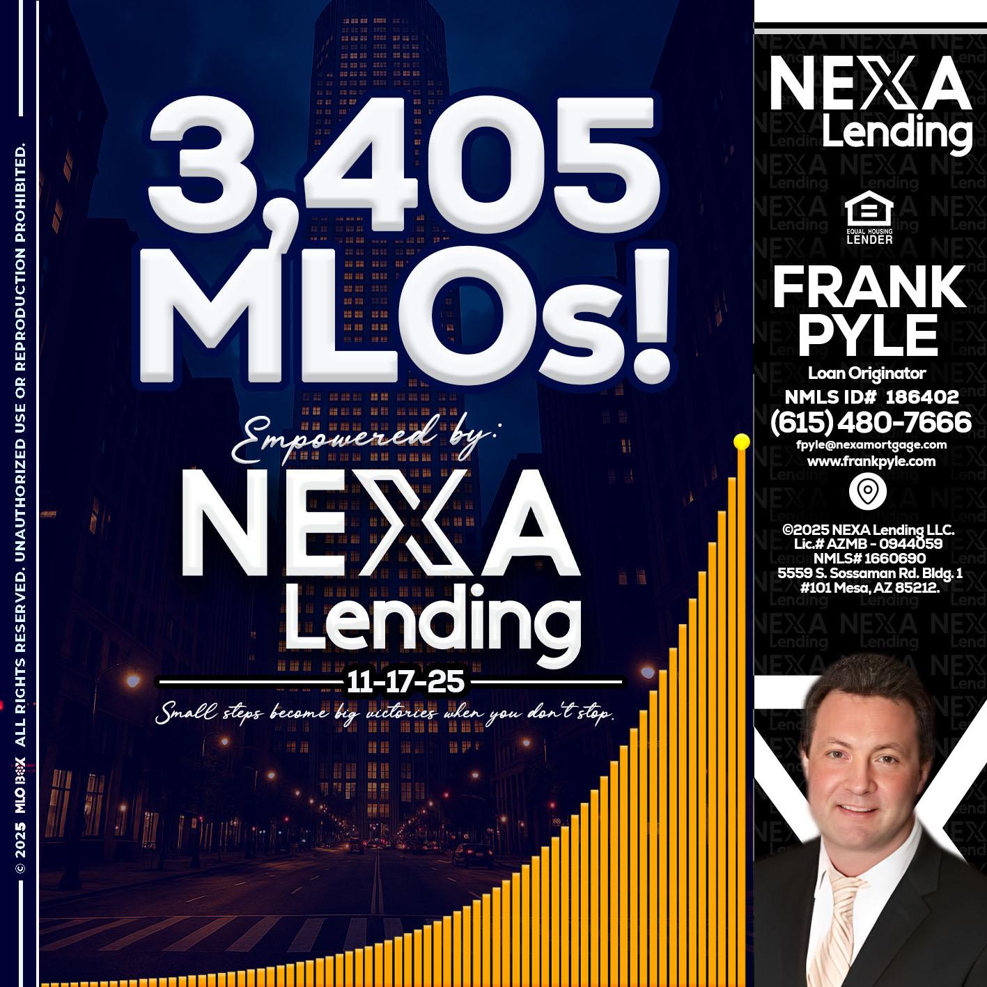3405 MLOs - Frank Pyle -Loan Originator