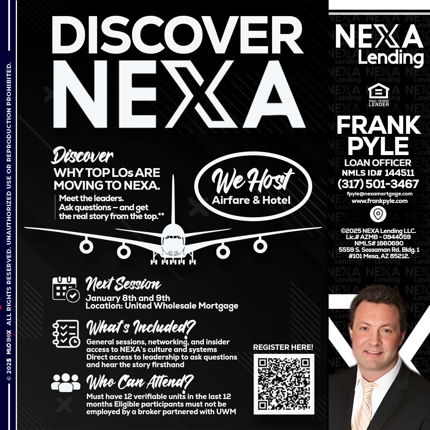 DISCOVER NEXA - Frank Pyle -Loan Originator