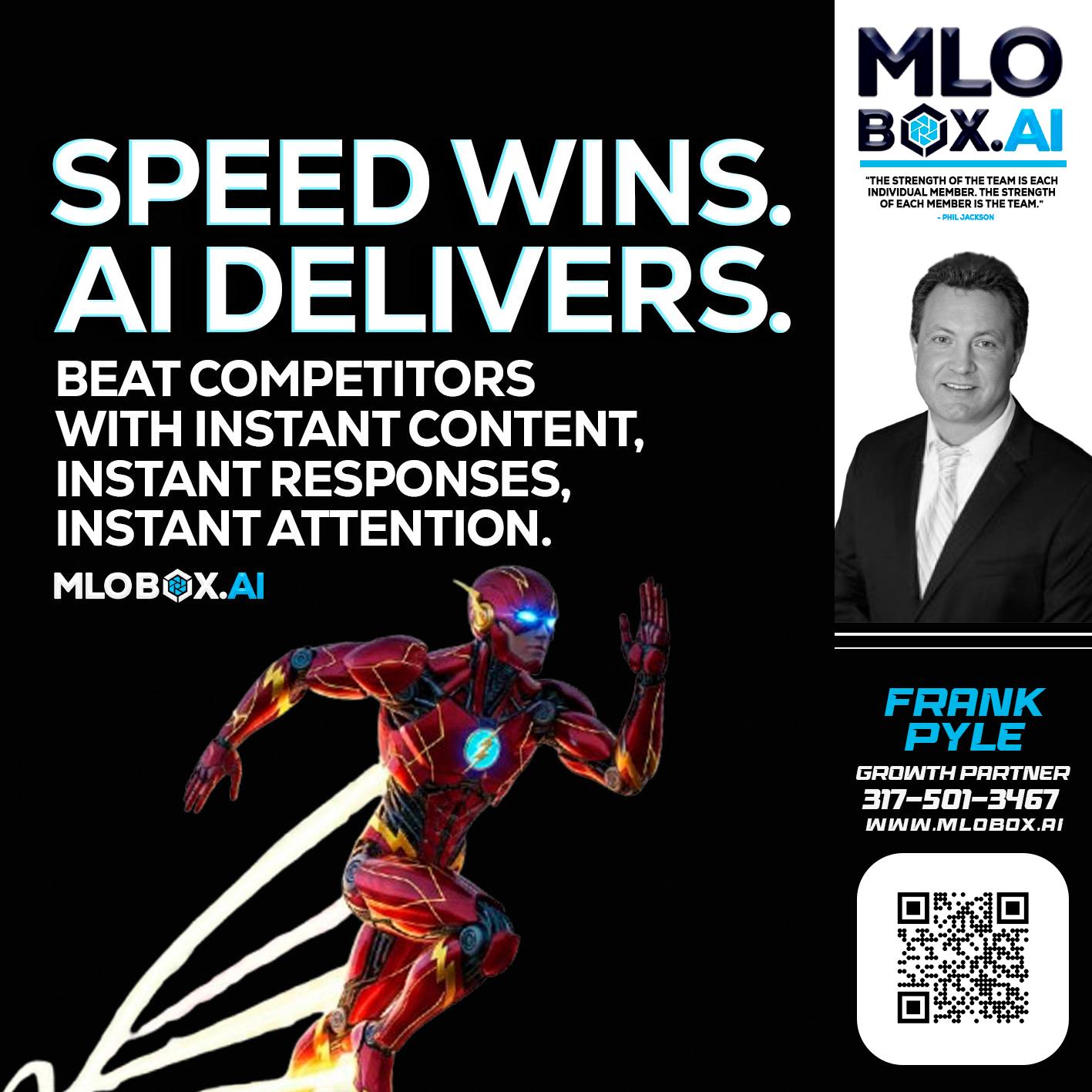 SPEED WINS - Frank Pyle -Loan Originator