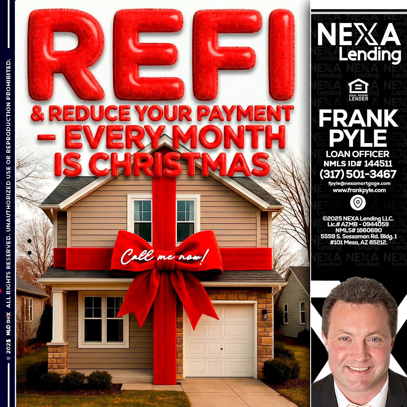 REFI - Frank Pyle -Loan Originator
