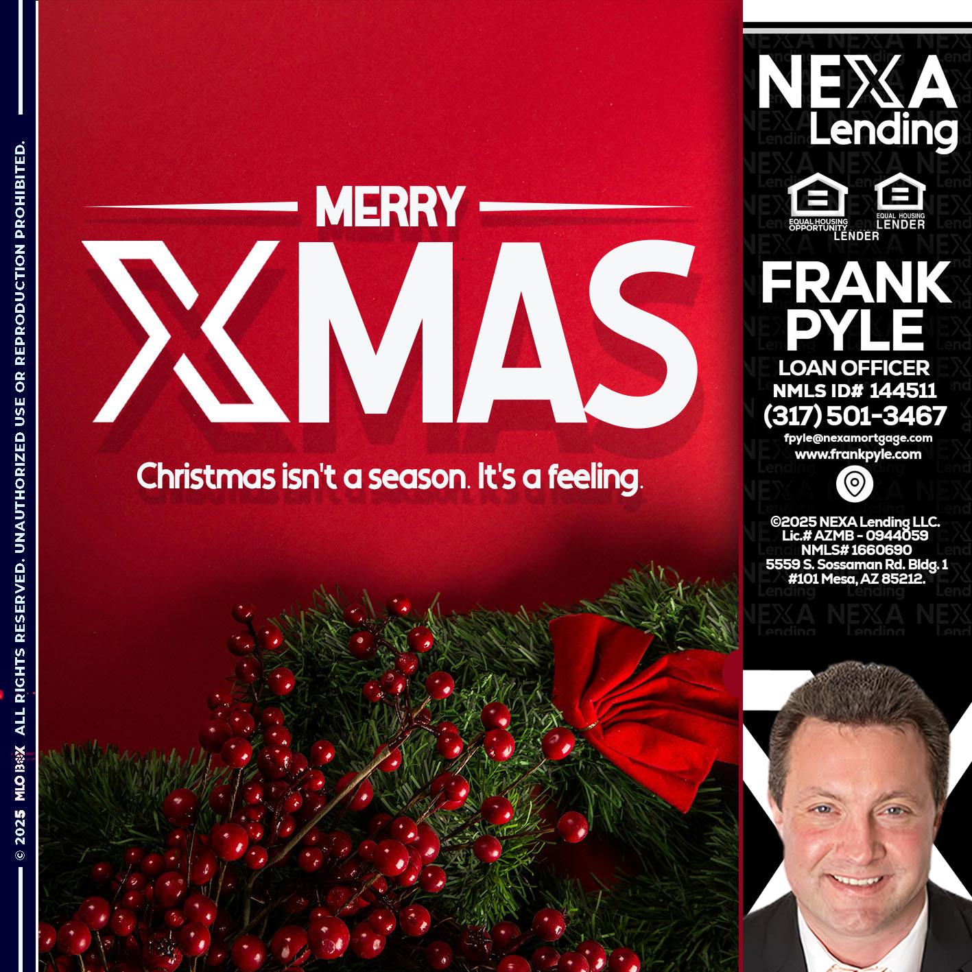 merry xmas - Frank Pyle -Loan Originator