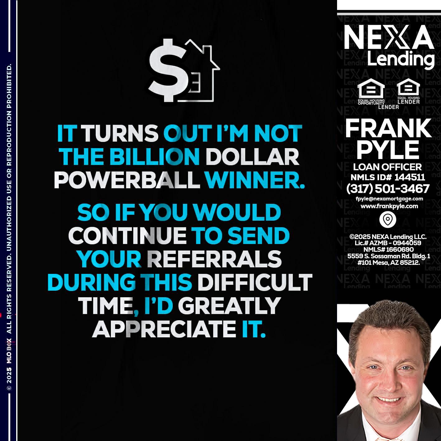 IT TURNS - Frank Pyle -Loan Originator