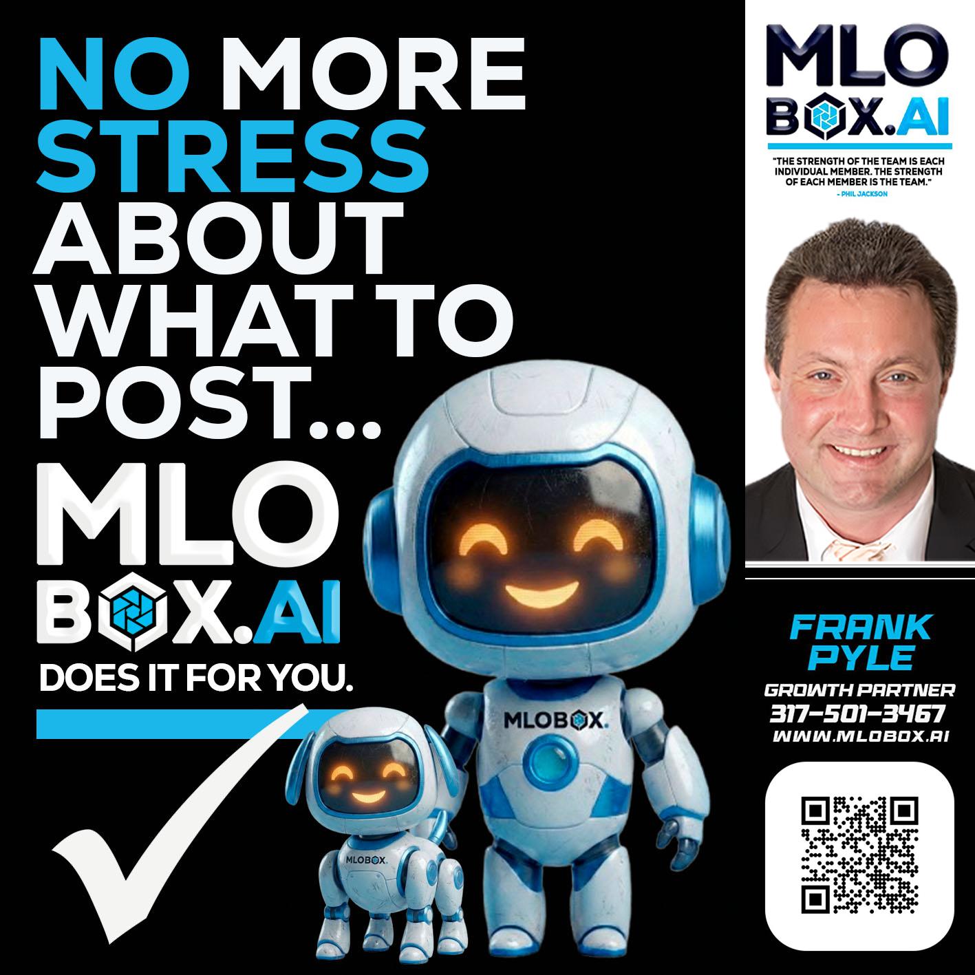 NO MORE STRESS - Frank Pyle -Loan Originator