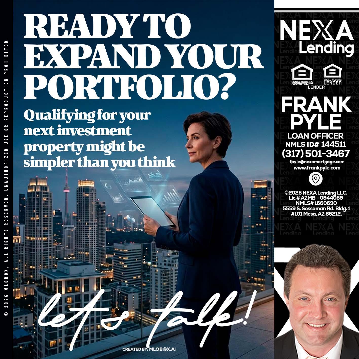 READY TO EXPAND - Frank Pyle -Loan Originator