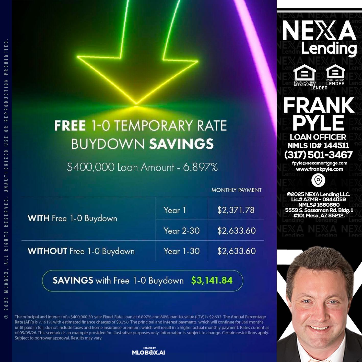 BUYDOWN - Frank Pyle -Loan Originator