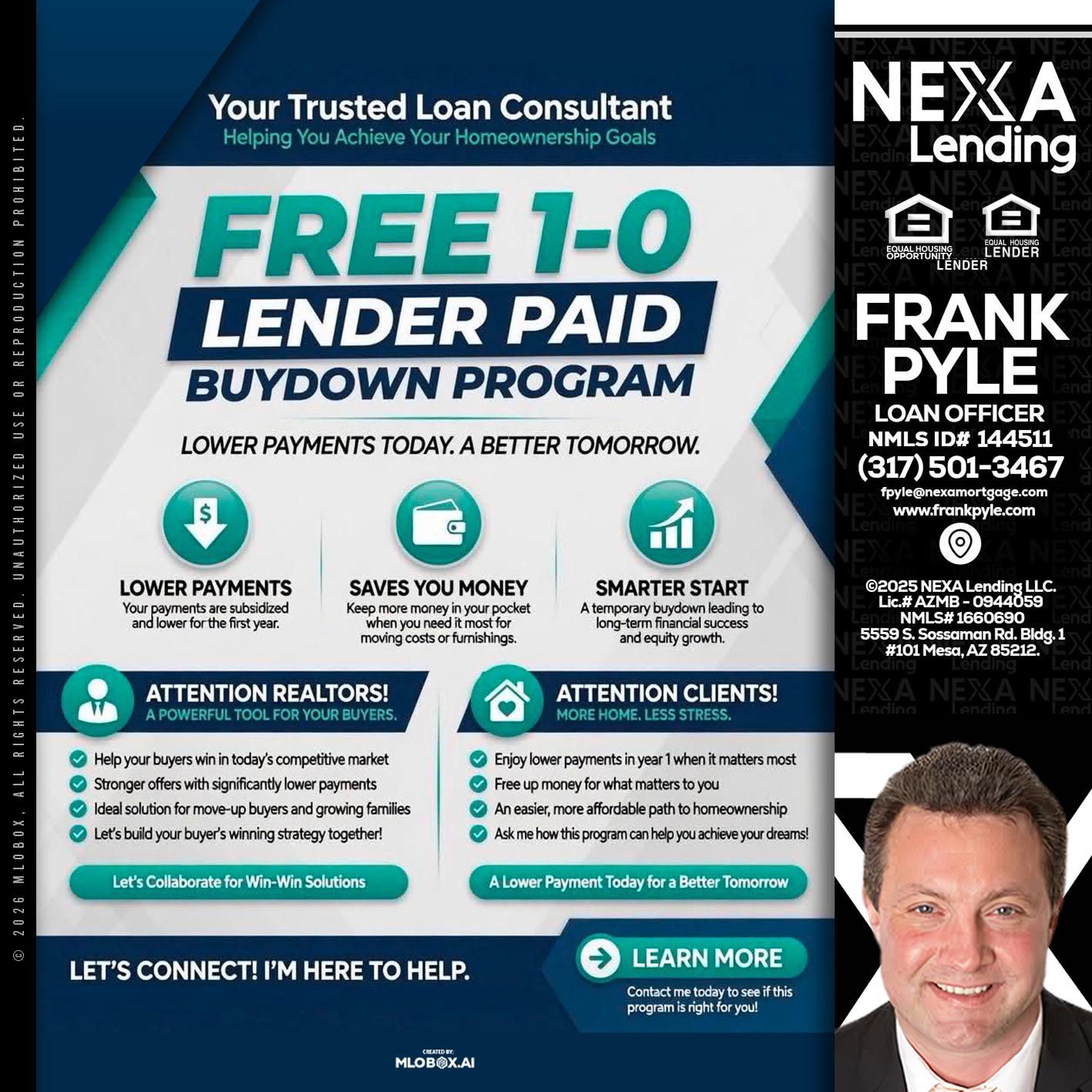 FREE 1-0 - Frank Pyle -Loan Originator
