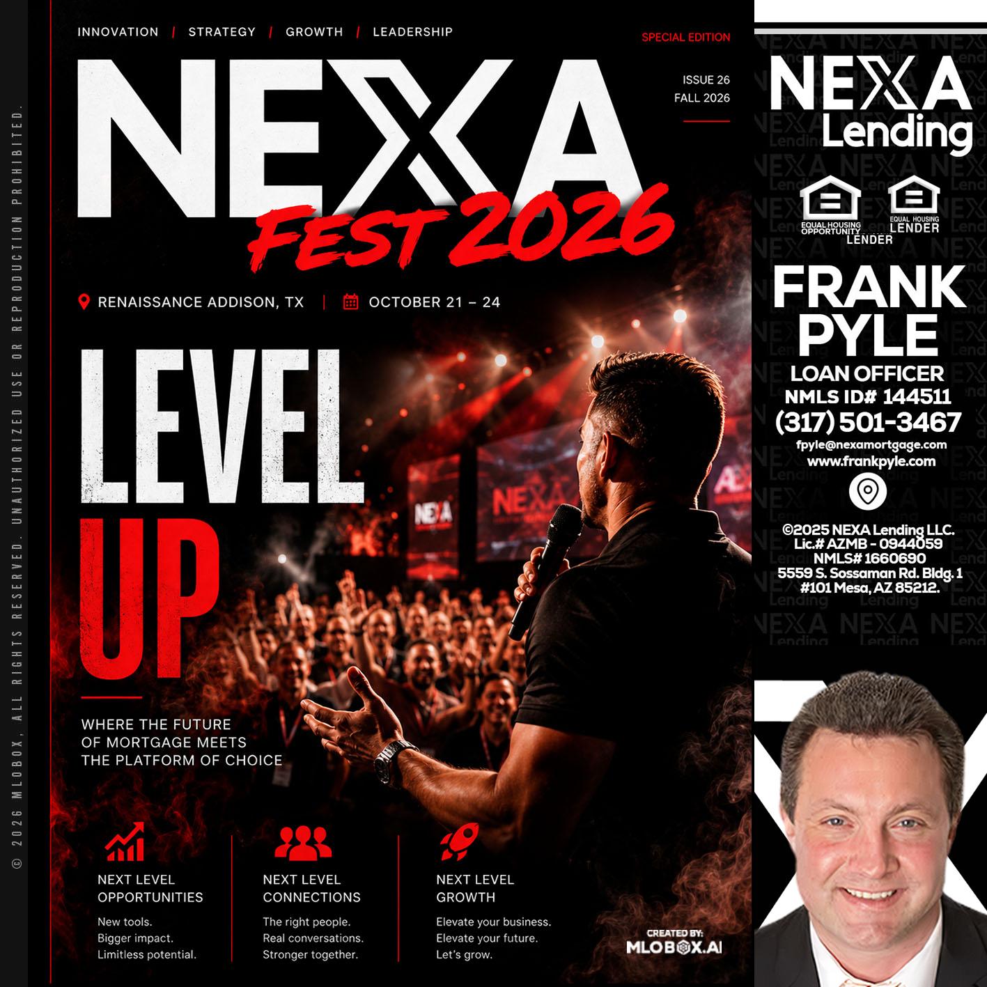 NEXA FEST 2026 - Frank Pyle -Loan Originator