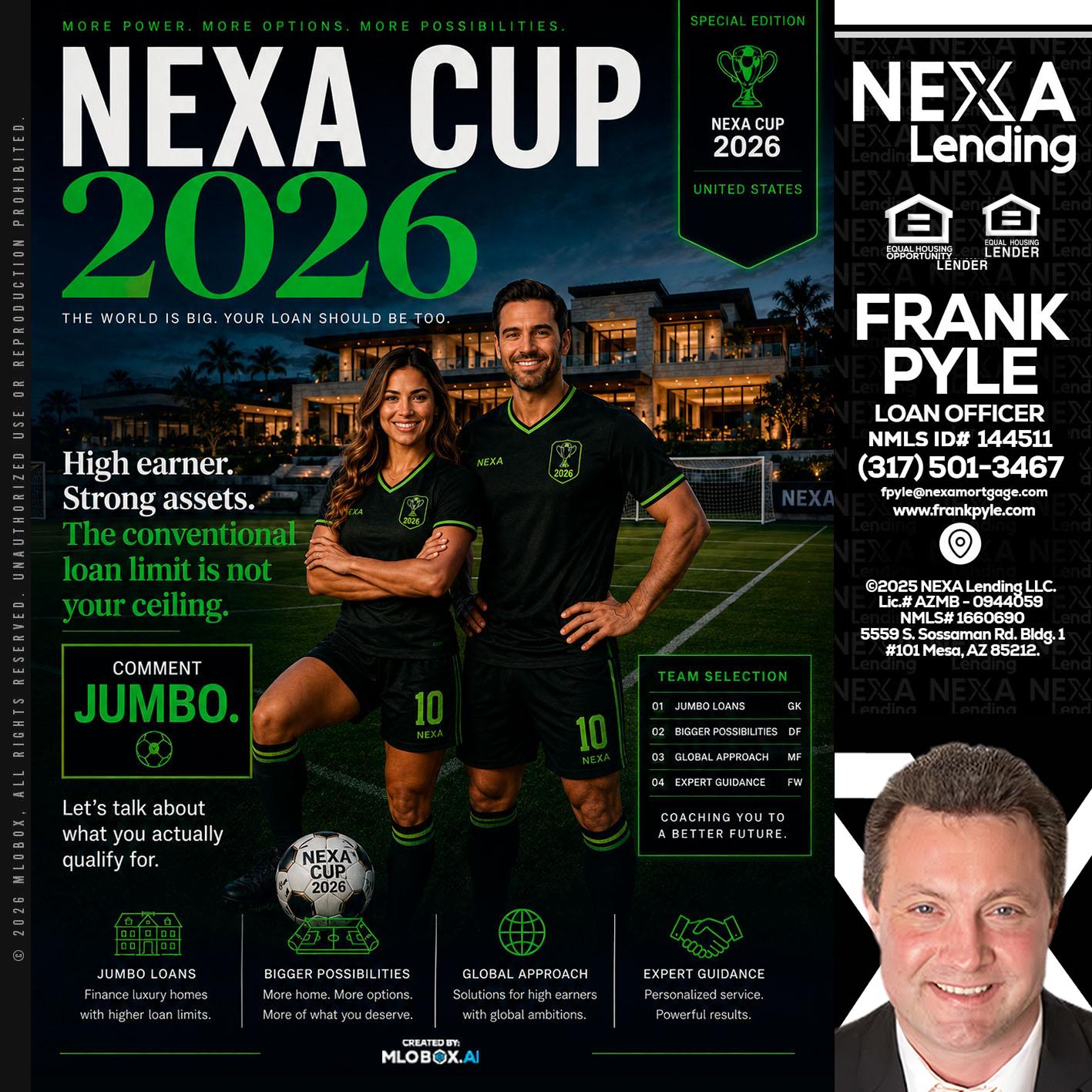 NEXA CUP 2026 - Frank Pyle -Loan Originator