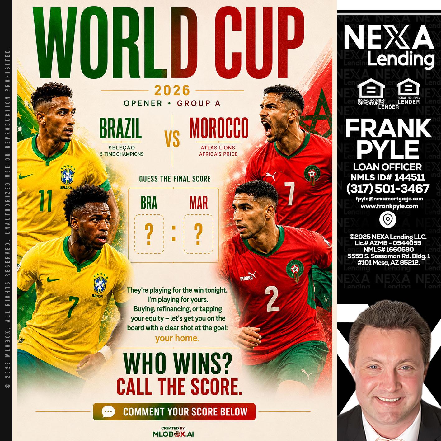 WORLD CUP - Frank Pyle -Loan Originator