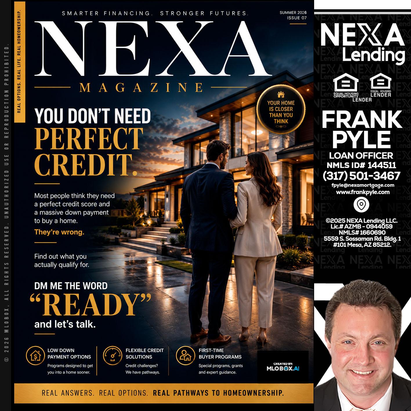 NEXA MAGAZINE - Frank Pyle -Loan Originator