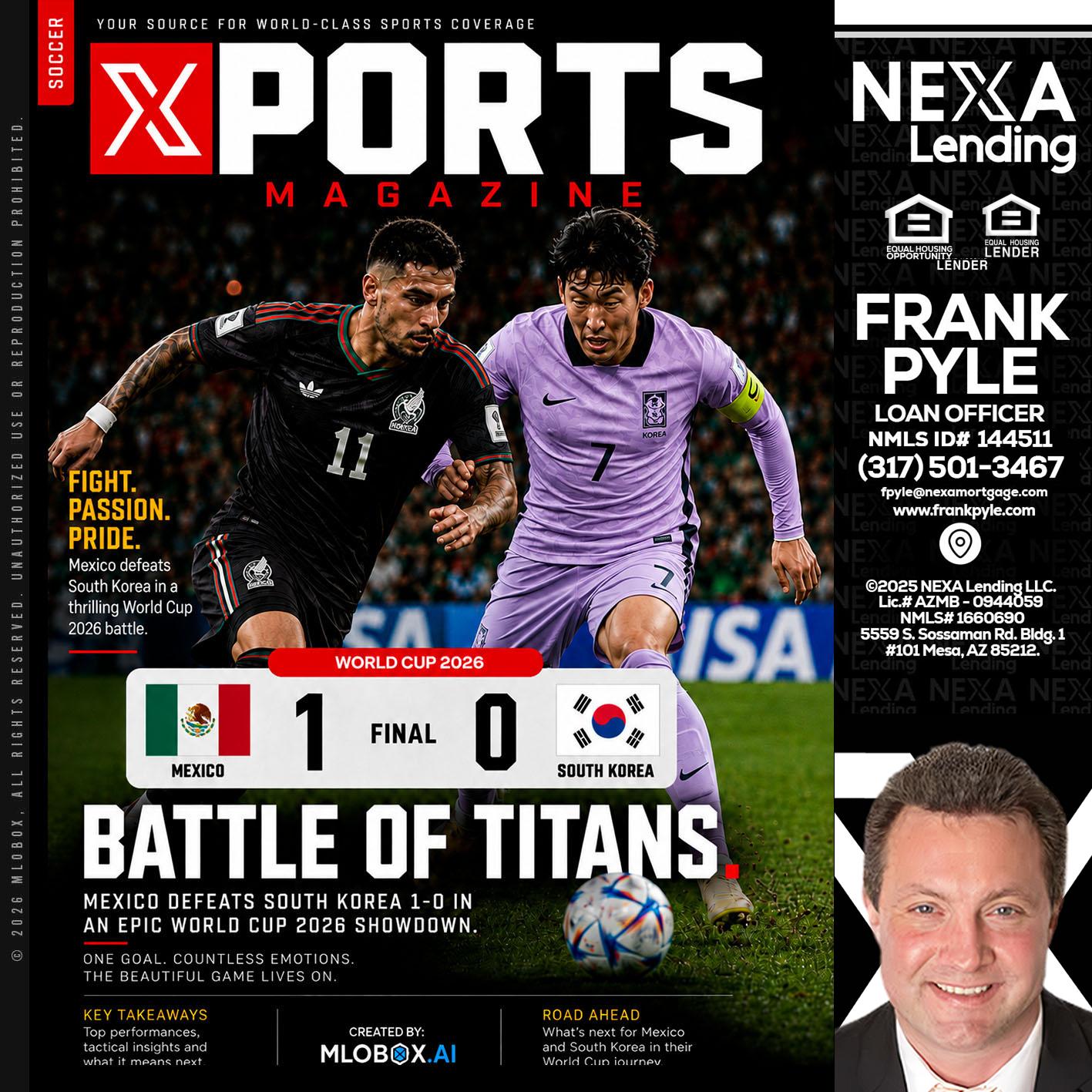 XPORTS MAGAZINE - Frank Pyle -Loan Originator