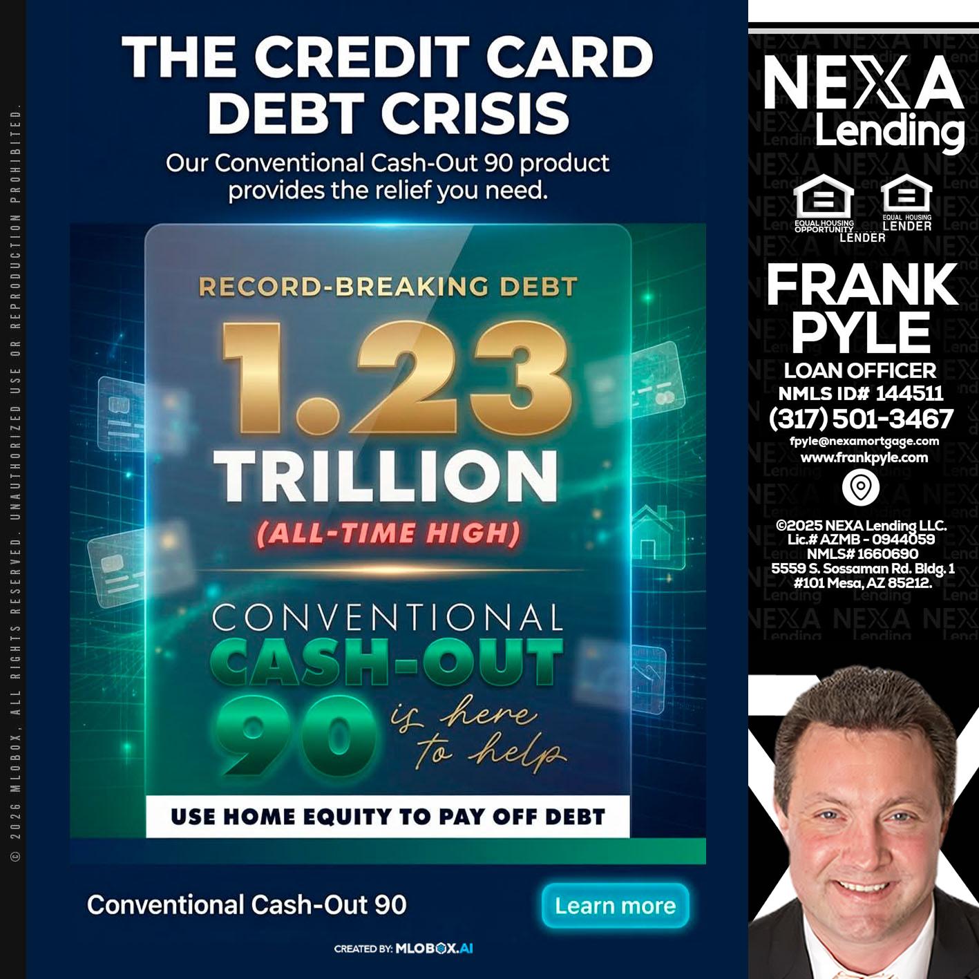THE CREDIT CARD - Frank Pyle -Loan Originator