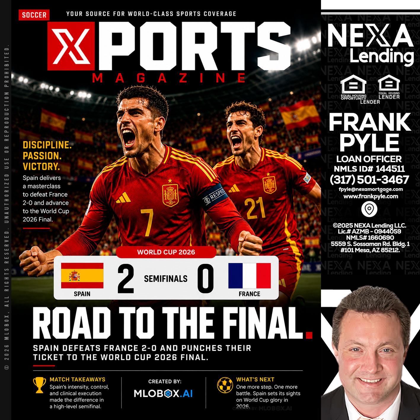 XPORTS WORLD CUP 2026 - Frank Pyle -Loan Originator