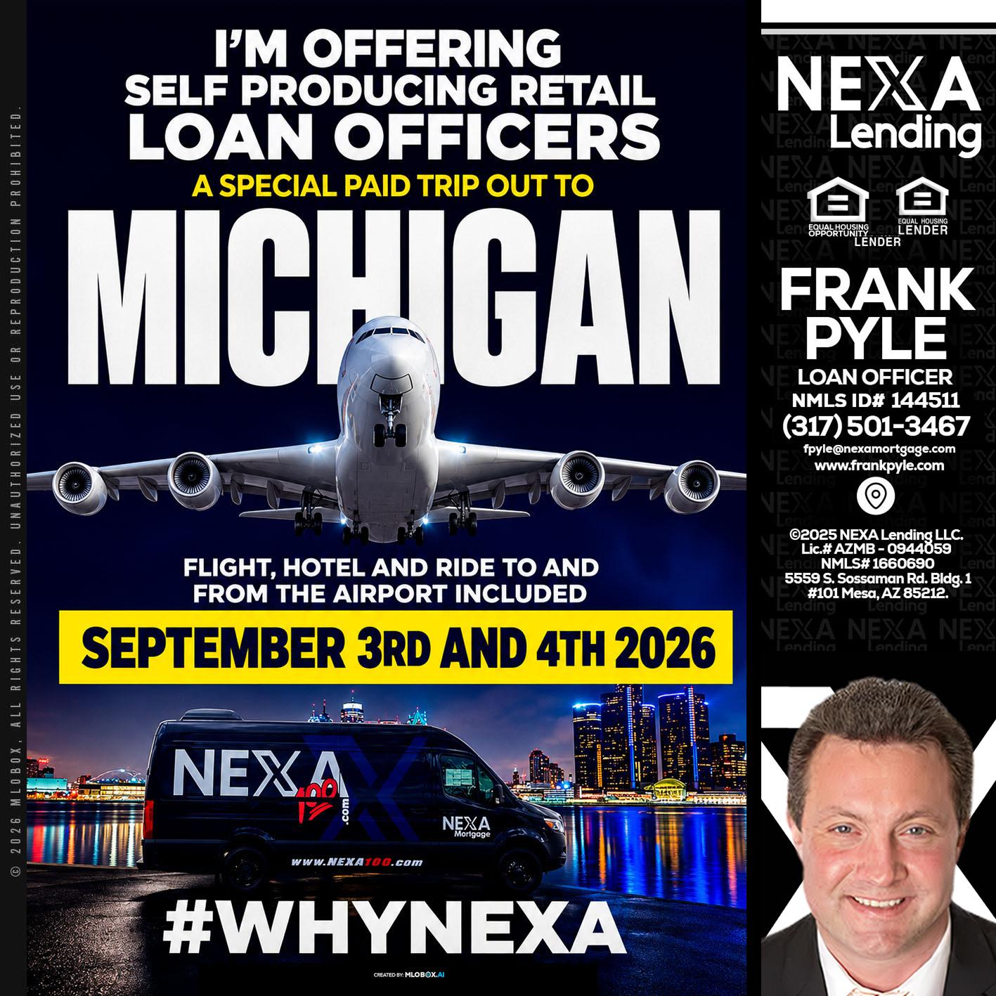 MICHIGAN - Frank Pyle -Loan Originator