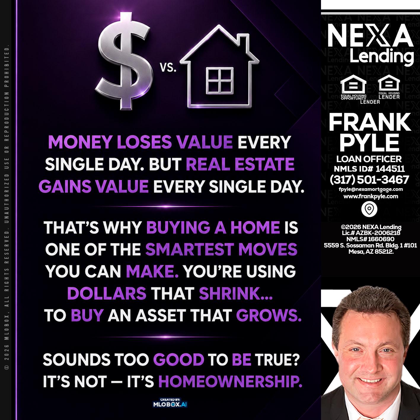 MONEY LOSES - Frank Pyle -Loan Originator