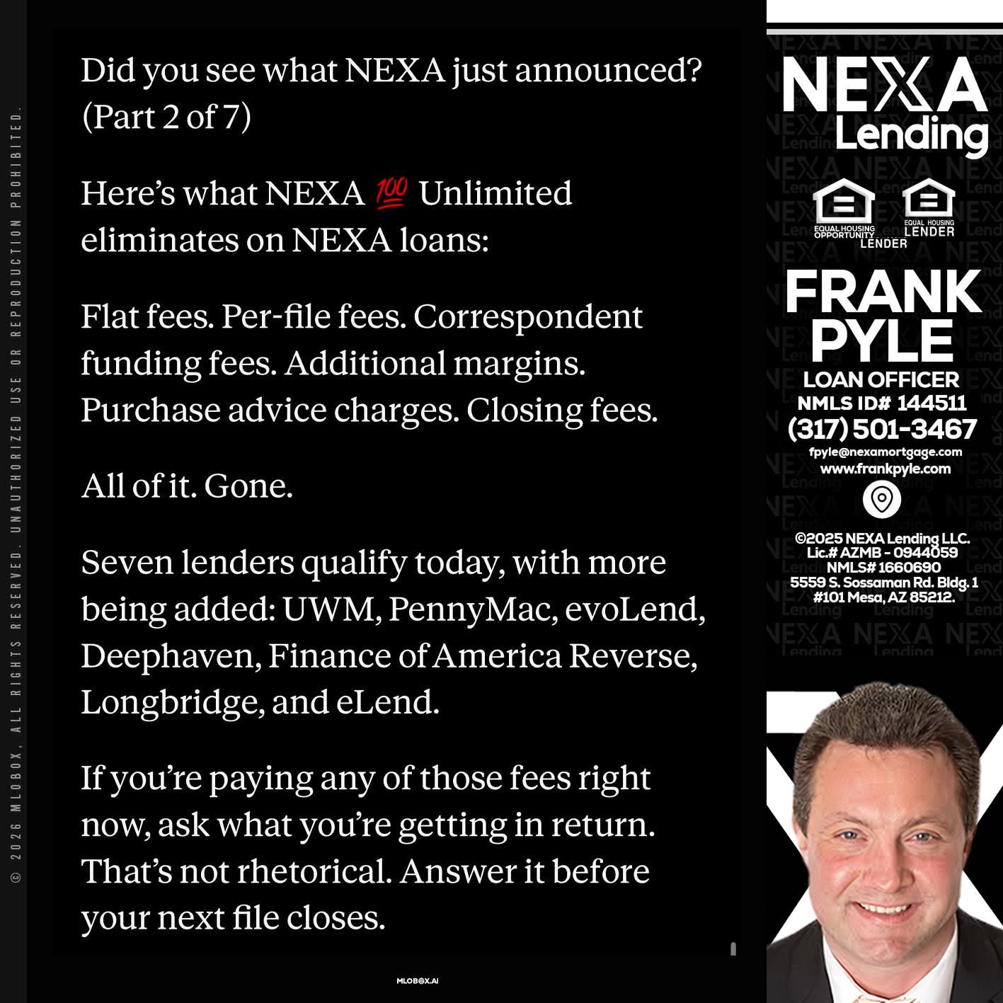 2 OF 7 - Frank Pyle -Loan Originator