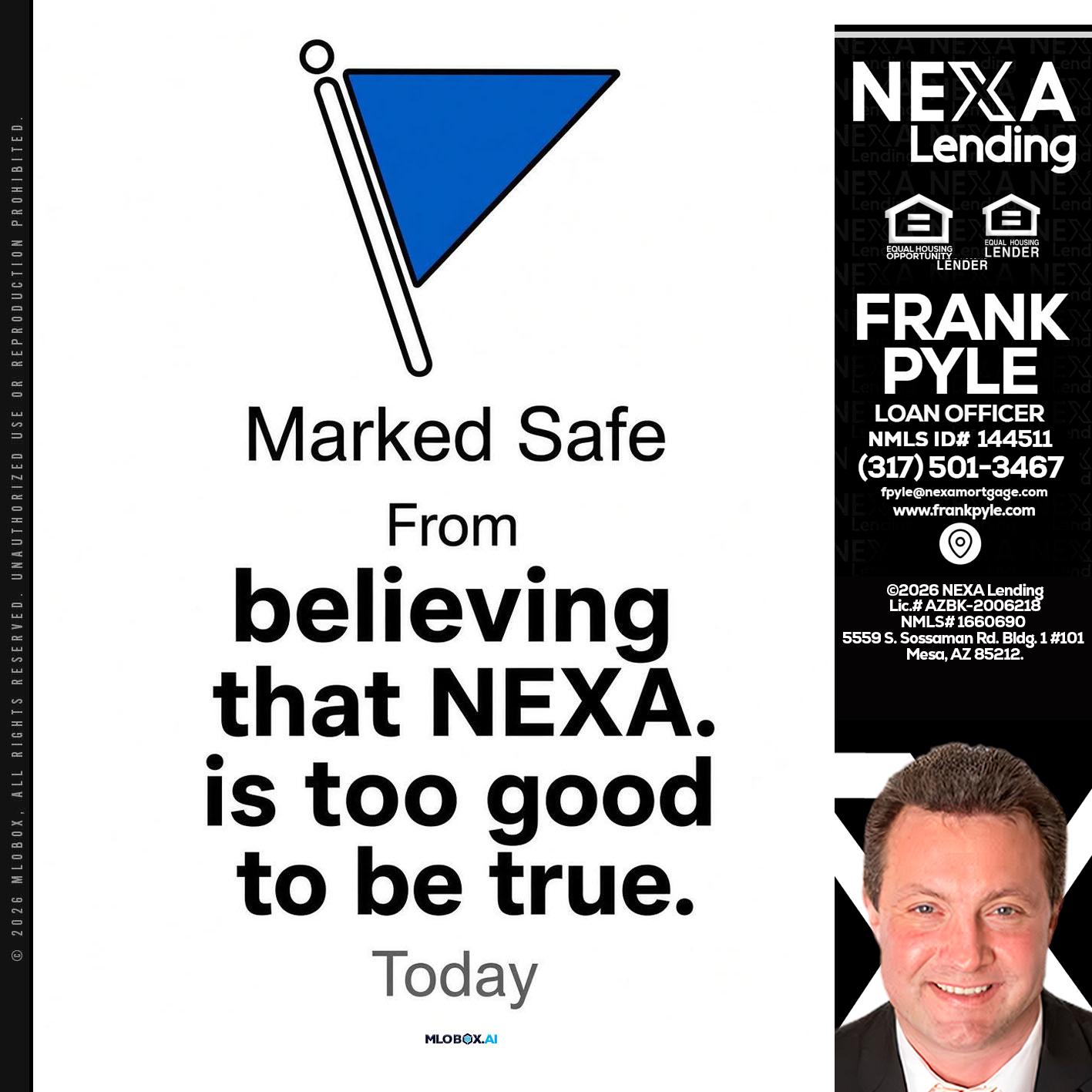 MARKED SAFE - Frank Pyle -Loan Originator