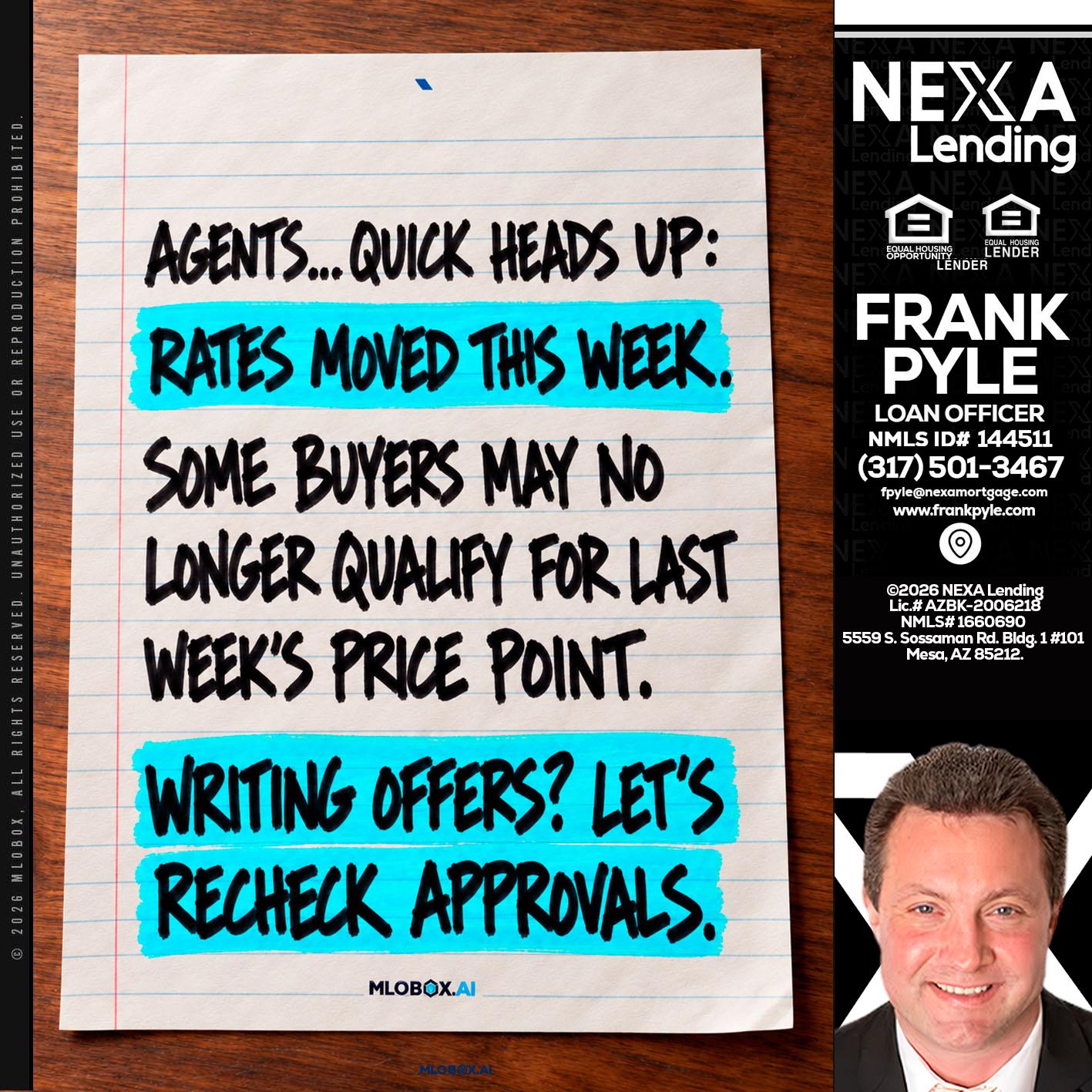 AGENTS - Frank Pyle -Loan Originator