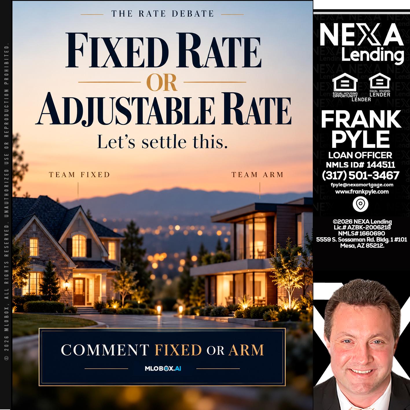 FIXED RATE - Frank Pyle -Loan Originator